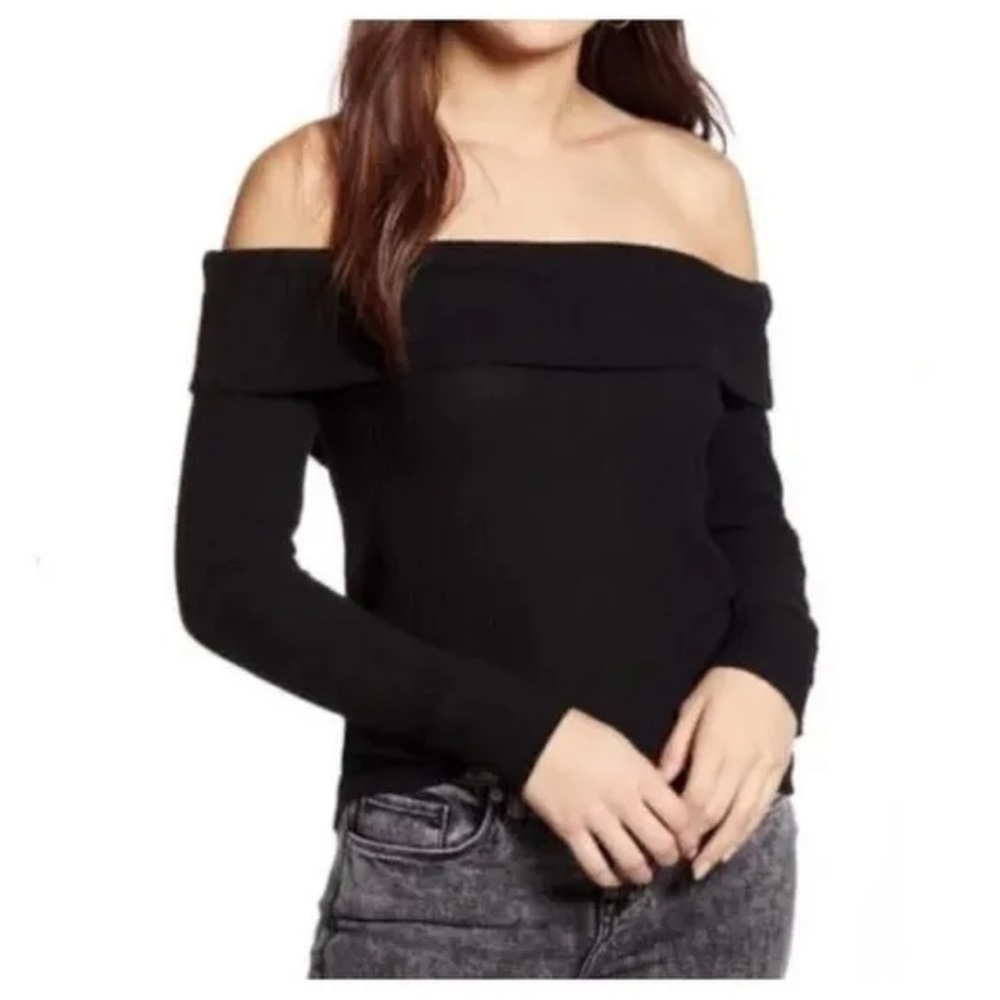 BP Black Off the Shoulder Sweater Size 1X NWT